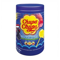 츄파춥스 혀 페인트 다양한 맛 롤리팝 막대사탕 3종 Chupa Chups 100개입