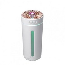 휴대용 공기 가습기 다채로운 주변 조명 usb 음소거 자동차 전기 제품 자동차 가습기 차량용 향수 디퓨저, 하얀