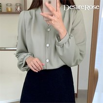 디자이어로즈 디자이어로즈 여자 노카라 가을 블라우스 4color (9020894)