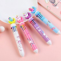 잘 써지는 캐릭터 볼펜 고양이 유니콘 공룡 10색 귀여운볼펜, 공룡랜덤