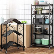 아홈디 3초 폴딩선반 접이식 선반 원터치 폴딩선반 철제선반 이동식 수납 진열대(SB-01A), 화이트(SB-01A), 5단