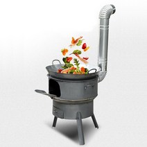 옛날화로 주물 석쇠 드럼통화덕 캠핑 가정용 화로대 불멍 원형 화로 우드 스토브