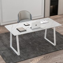 북유럽풍 모던 럭셔리 대리석 책상 사무실 서재, 올화이트 130 x 70 x 75cm