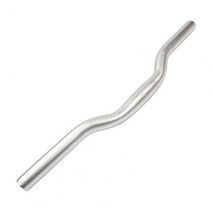 자전거스템 Strong Riser Bar Anodizing Surface Easy to tall Handlebar High Hardness Bike, [02]  Silver