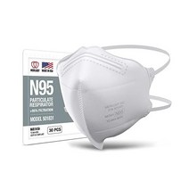 N95 마스크 호흡기 NIOSH 인증 입자성 안면 30팩
