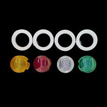4색상 5파이 LED 플라스틱 홀더 LED-HOLDER-GR05, 옐로우
