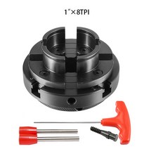 UCDO 목재 선반 척 4 턱 셀프 센터링 목공 기계 도구 액세서리 M33 M25 M18 100mm, 03 M25x3.2(1inchx8T), 1개