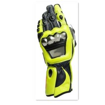 운전장갑 레이스 운전용 100 가죽 풀 메탈 6 복제 금속 오토바이 레이싱 장갑 모토크로스 롱, 5.YELLOW - M