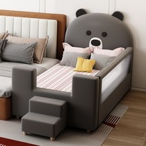 토들러 침대 베드 곰돌이 3면 4면 매트리스 포함, C 삼면형 180 x 100cm