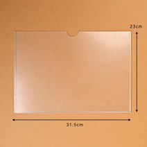 [풀리줄리] 투명 아크릴 알림판 가로형 부착 게시판 부착용 (가로)