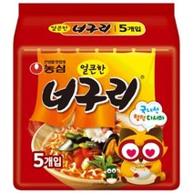 농심 얼큰한너구리 멀티팩 5개입 120g, 1개