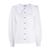 [가니] 포플린 롱 슬리브 블라우스 F5500 151 BRIGHT WHITE [GNC021