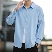 남자 정장셔츠 가을 오버핏 빅사이즈 셔츠 긴팔 남방 흰남방