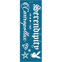 재사용가능 헤나타투 셀프헤나도안, 1개, SG-9