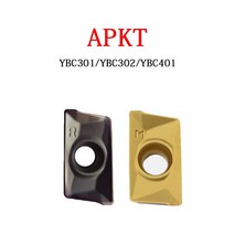 APKT PR YBC301 가공 강철 CNC 페이스 밀링 인서트 10 개, 01 APKT11T304-PM_03 YBC401
