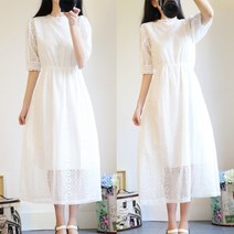 [갓샵] 소녀감성 셀프 웨딩 드레스 원피스 6size [스몰웨딩 화이트 브라이덜샤워 만삭