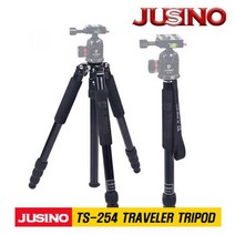 주시노 TS-254 트레블러 삼각대 블랙 카메라삼각대 여행용삼각대 맨프로토 비디오삼각대 스마트폰삼각대