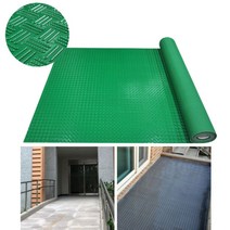 미끄럼방지 병장무늬 그린 우레탄 롤매트 대형발매트 실외 발코니 diy, 그레이