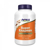 나우 NOW Supplements 슈퍼 엔자임 효소 180 캡슐, 180 Count (Pack of 1)