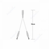 전원분배기 호환 5.5mm 2.1mm DC 전원 분배기 케이블 1 ~ 2/3/4/5/6/8 웨이 5V 12V 24V 어댑터 LED 스트립, 09 type J 15cm_02 3pcs