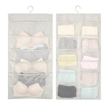 옥스포드천 메쉬 옷걸이형 속옷 보관함 속옷케이스 걸이형 15칸 30칸 종류선택 2개입 1세트, 30칸 2개입