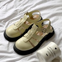 여름 통굽 로퍼 피셔맨 샌들 4cm