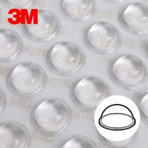 투명 쿠션형 미니 가구 문 범폰 스티커 11mmx5mm 56EA 접착범폰 접착식