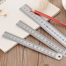 스틸자 강철자 철자 제도용 학생용 쇠자 직자 15 20 30cm, 상품선택, 3자-30cm
