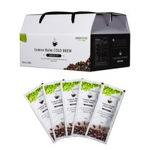 레몬밤 콜드브루 더치커피 액상 파우치 커피 원액 선물 답례품 1box 30포, 60포, 30ml