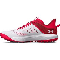 Under Armour 남성 야드 로우 터프 야구화 (601) 레드/화이트/화이트 8.5 5427908731, 10