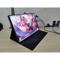 포터블 모니터 휴대용 터치 보조모니터 15.6인치 휴대용모니터 144hz 서브, 17.3인치, HDMI/2K/60HZ브래킷모델100색영역