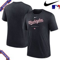 [미국정품] 나이키 MLB 워싱턴 내셔널스 Authentic Collection Early Work Tri-Blend Performance - Heather Navy - 91608