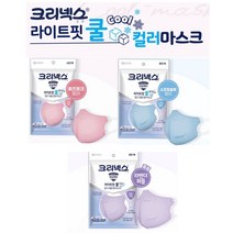 신제품 퍼플 입고(여름용소형 중형 대형 특대형)크리넥스 쿨 라이트핏 마스크, 소형 블루(5매입)