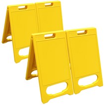 하이큐 미니 A형표지판 소형 4개 W31 x H65, 노란색 무지(인쇄없음) 4개