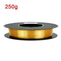PLA 3D 프린터 필라멘트 1.75MM 실버 골드 250G/500G/1KG 반짝이는 메탈릭 느낌 3D 프린팅 재료 실키 샤인 필라멘트, Gold 250g, 14 250g-Gold