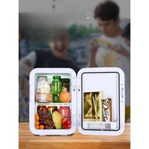 화장품 냉장고 차량용 냉장고 오피스텔 미니, 6L 귀여운 곰 (업그레이드 모델 - 강화유리 패널)