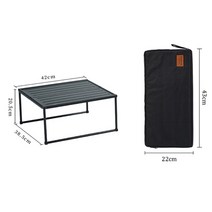 캠핑테이블 스노우픽 접이식테이블 휴대용 피크닉 경량 알루미늄 합금 하이킹 가방 비치, 5-주황색