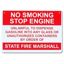 인테리어 사인보드-No smoking Stop engine