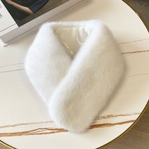 부드러운 밍크 머플러 여우 포근한 짧은 모피 여성 목도리 털 겨울 퍼 폭스