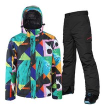 스포츠 남자 스노우 세트 후드 재킷 바지 스키복 바람막이 산악 열 운동복 워밍업 의류 2021