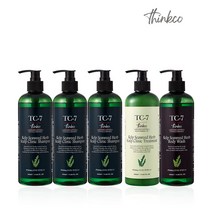 띵코 TC-7 켈프 씨위드 허브 스칼프 클리닉 샴푸 3개 + 바디워시/헤어트리트먼트 택1 다시마추출물 500ml 총4세트, 씨위드 샴푸500ml(3개), 다시마 씨위드 바디워시 500ml