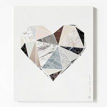 1300K 캔버스 거실 그림 하트 액자 두꺼비집 가리개 20호, 단품