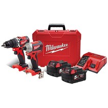 밀워키 충전콤보세트 M18 CBLPP2C-502X 18V 5.0Ah 브러쉬리스
