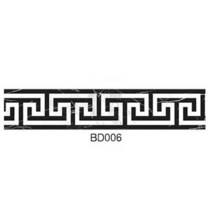 기하학적 바닥 세라믹 타일 스티커 2M/롤 자체 접착 허리 라인 벽지 방수 베이스 보드 거실 벽 홈 데코, 10cmx100cmX2pcs, 04 BD006