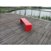 버스정류장의자 지하철의자 플라스틱벤치 야외벤치제작 공원 의자 야외 벤치 야외 벤치 안뜰 의자 정원 철 벤치 광장 공공 좌석, 세로 120cm 가로 40cm 높이 45cm 빨강