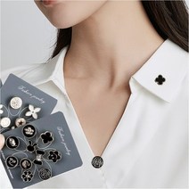 10p 브로치 패션 세트 단추 방지 뱃지 오픈 코사지 460558EA