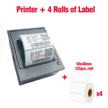 레이저각인 라벨프린터 열전사 병렬 라벨 영수증 바코드 프린터 임베디드 스티커 Pos 미니 12V2A 2057mm Wi, 06 printer 4 label E