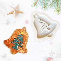 강군샵 [강군샵] 실리콘 몰드 HE_고리 트리종 1구/크리스마스 석고방향제, 단품없음