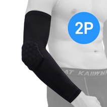 감성스터프 농구 슬레이브 벌집 쿠션 팔꿈치보호대 블랙 2P, 2개