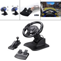 레이싱휠 one360용 ps3용 pc 게임 휠 페달 진동, 검은 색